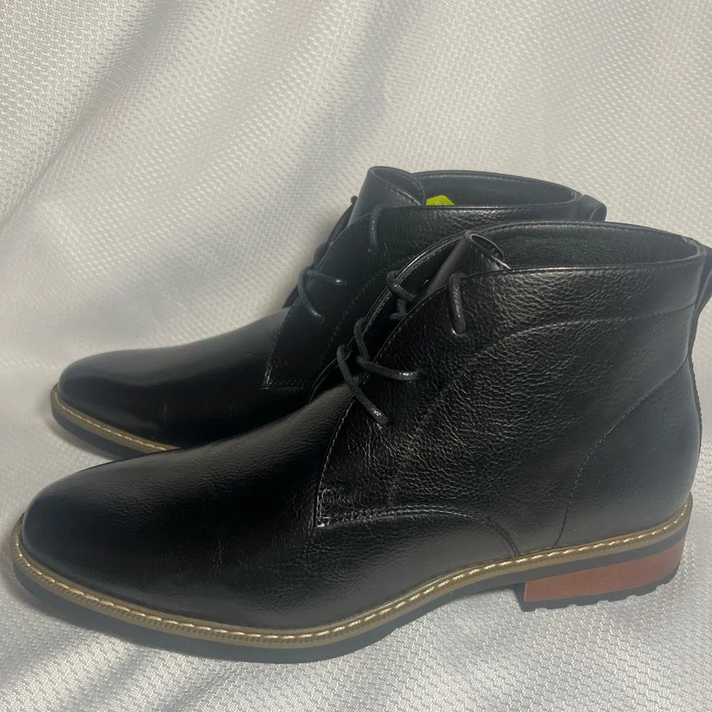 NEW Chukka Style Black Tie Up Shoe Boots For Men